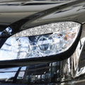 For Mercedes-Benz C-class W204 2008-2011 Car Light Eyebrow Diamond Decorative Sticker, Left and Right Drive, Light Eyebrow