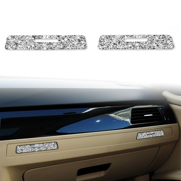 For BMW 3 Series E90 / E92 / E93 2005-2012 Car Passenger Side Center Control Hole Diamond Decorative Sticker, Passenger Side Center Control Hole