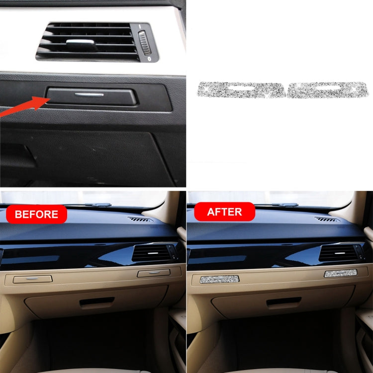 For BMW 3 Series E90 / E92 / E93 2005-2012 Car Passenger Side Center Control Hole Diamond Decorative Sticker, Passenger Side Center Control Hole