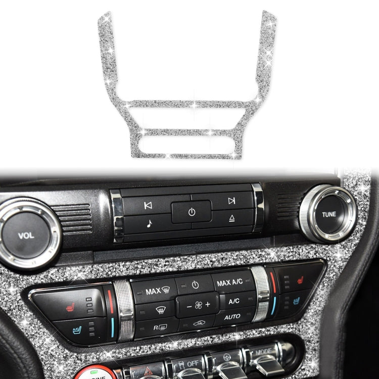 Car CD Panel Diamond Decoration Sticker, Left and Right Drive, CD Panel