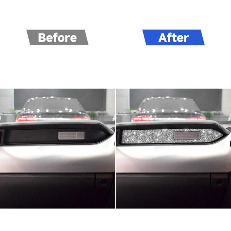 Car Dashboard Diamond Decoration Sticker, Right Drive, Dashboard, Right Drive