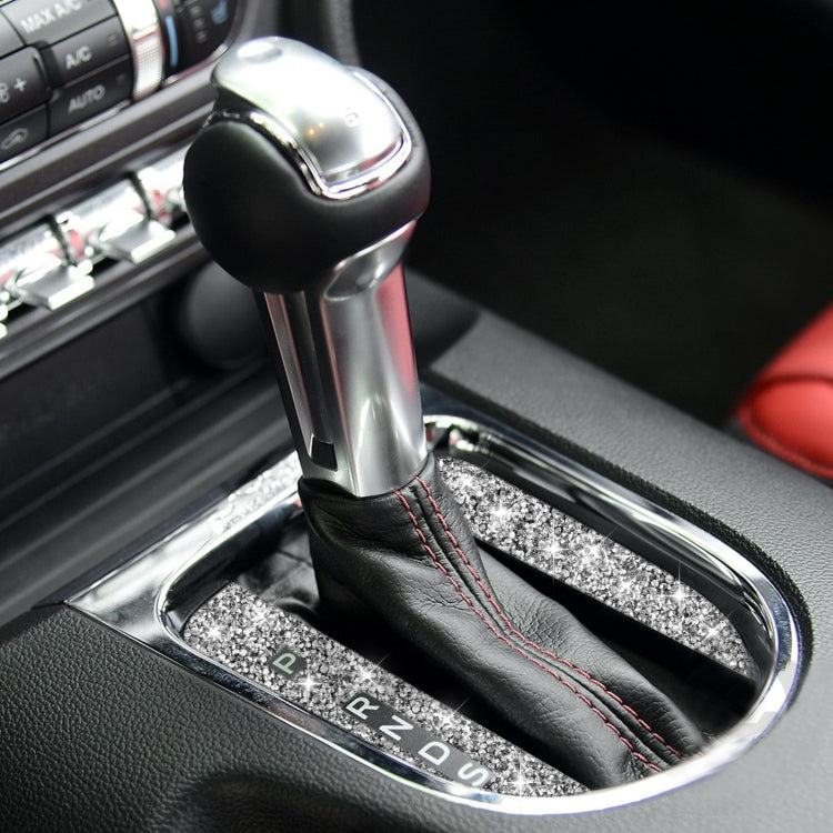 Car Gearshift Panel Diamond Decoration Sticker, Left Drive, Gearshift Panel, Left Drive