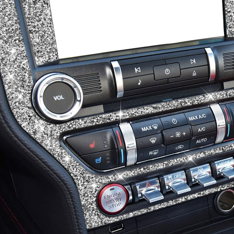 Car Central Control Panel Diamond Decoration Sticker, Left and Right Drive, Central Control Panel