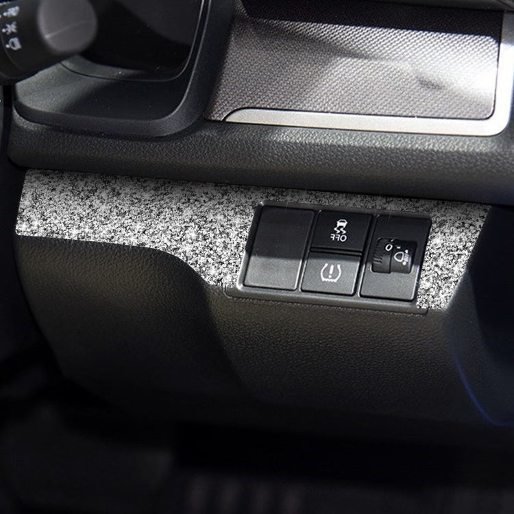 For Honda Civic 2016-2019 Car Headlight Switch Panel Diamond Decorative Sticker, Right-hand Drive, Headlight Switch Panel, Right-hand Drive