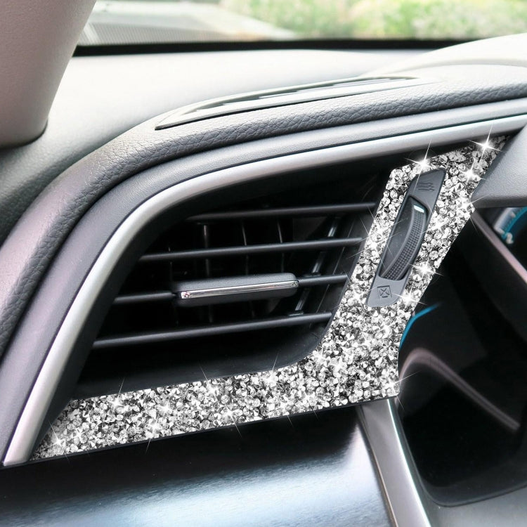 For Honda Civic 2016-2019 Car Left and Right Air Outlets Diamond Decorative Sticker, Left-hand Drive, Left and Right Air Outlets, Left-hand Drive