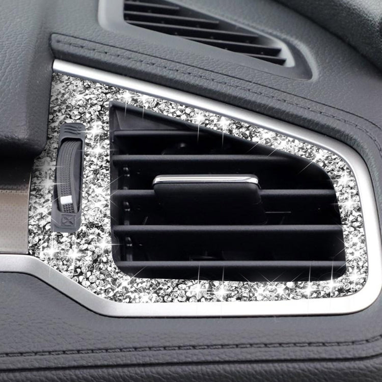 For Honda Civic 2016-2019 Car Left and Right Air Outlets Diamond Decorative Sticker, Right-hand Drive, Left and Right Air Outlets, Right-hand Drive