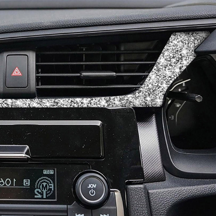 For Honda Civic 2016-2019 Car Central Control Air Outlets Below Diamond Decorative Sticker, Right-hand Drive, Central Control Air Outlets Below, Right-hand Drive