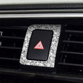 For Honda Civic 2016-2019 Car Warning Light Frame Diamond Decorative Sticker, Right-hand Drive, Warning Light Frame, Right-hand Drive