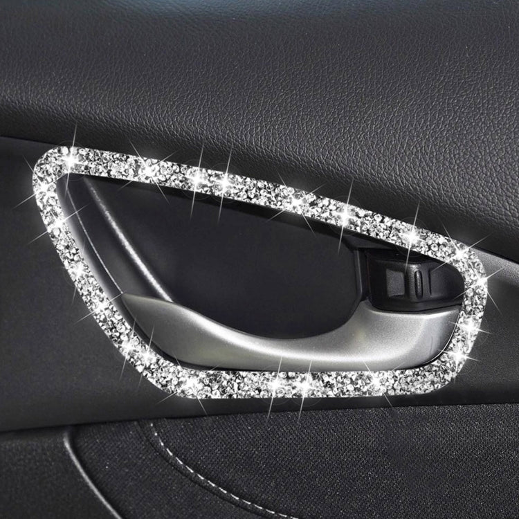 For Honda Civic 2016-2019 Car Inside Door Bowl Frame Diamond Decorative Sticker, Left and Right Drive, Inside Door Bowl Frame