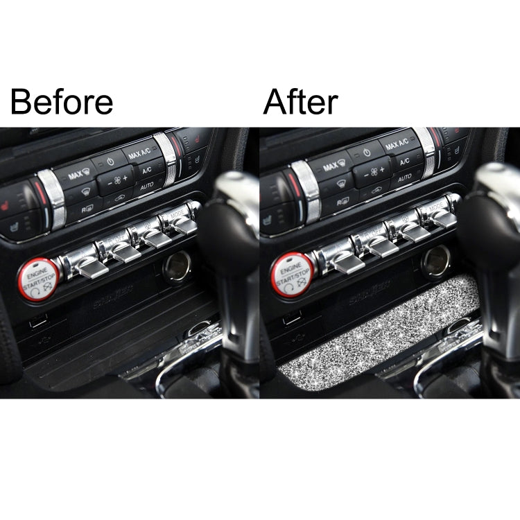 Car Water Cup Holder Upper Diamond Decoration Sticker, Left and Right Drive, Water Cup Holder Upper