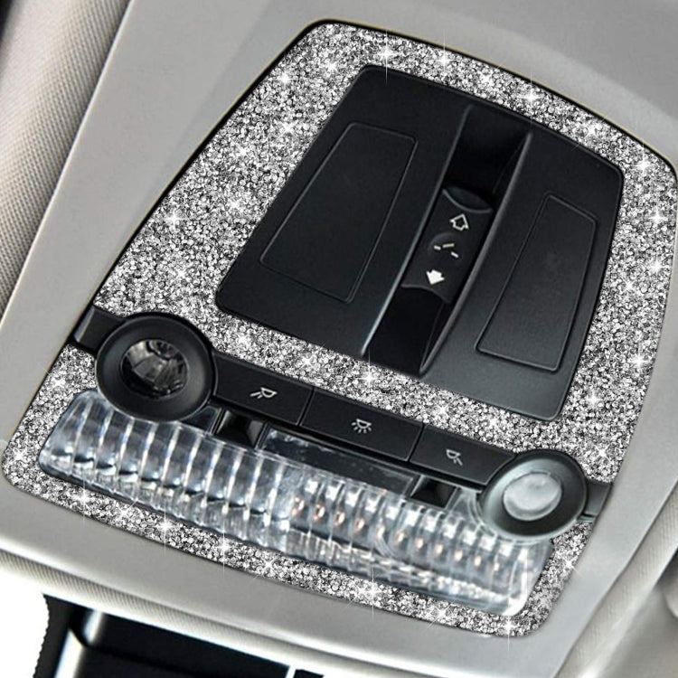 For BMW F10 5 Series 2011-2017 Car Reading Light Panel Diamond Decorative Sticker, Left and Right Drive, Reading Light Panel