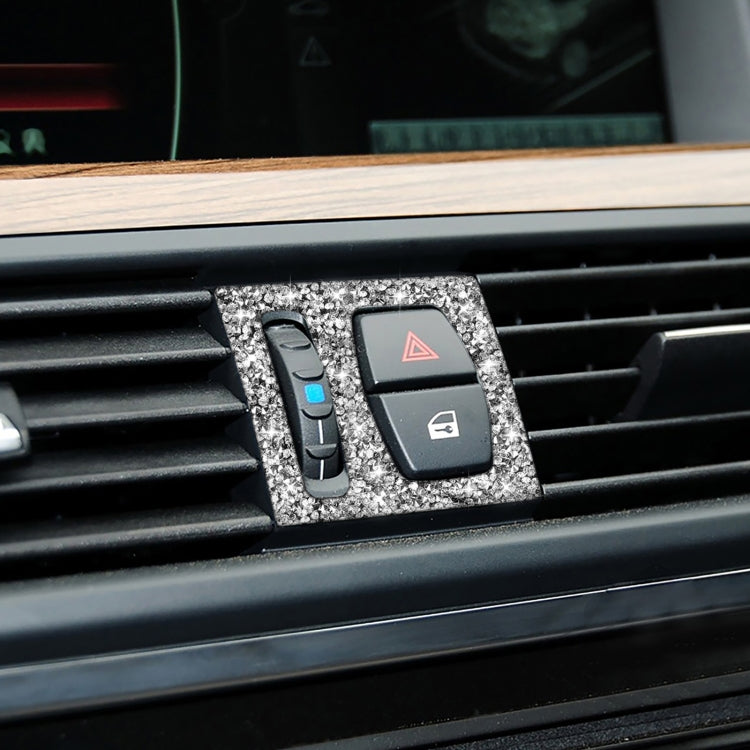 For BMW F10 5 Series 2011-2017 Car Air Outlets Diamond Decorative Sticker, Left and Right Drive, Air Outlets