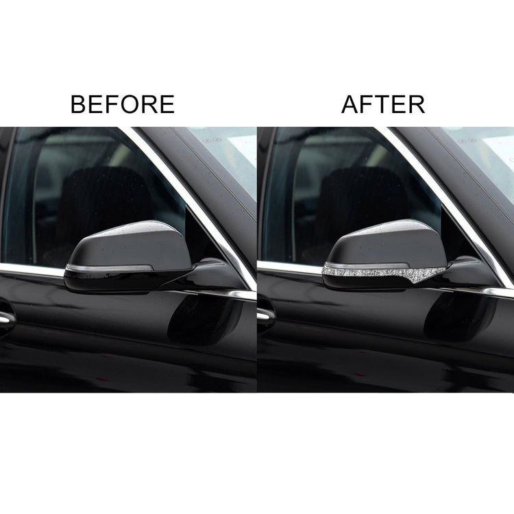 For BMW F10 5 Series 2011-2017 Car Rearview Mirror Anti-collision Diamond Decorative Sticker, Left and Right Drive, Rearview Mirror Anti-collision