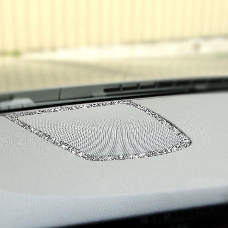 For BMW F10 2011-2017 Car Big Speaker Frame Diamond Decorative Sticker, Left and Right Drive, For BMW F10 2011-2017 Big Speaker Frame