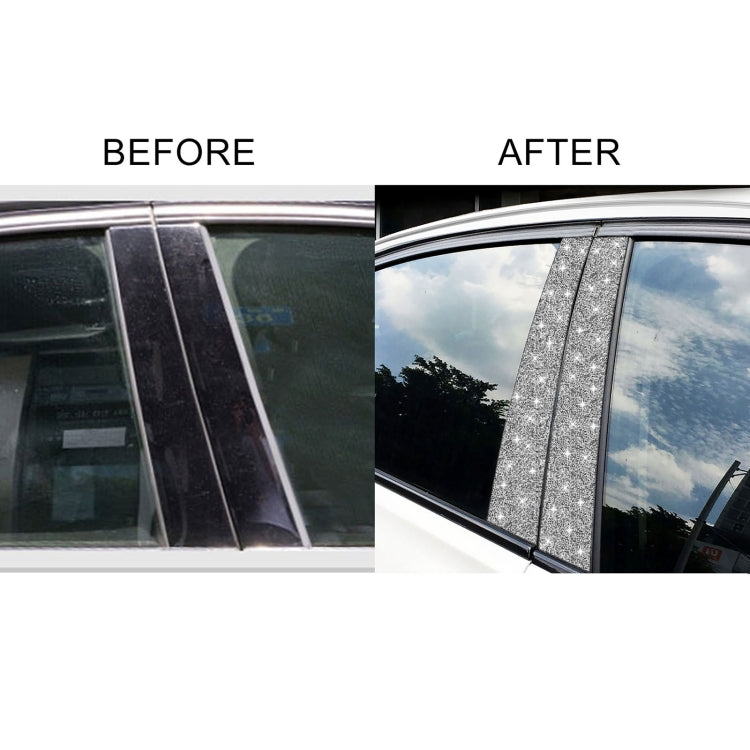 For BMW F10 5 Series 2011-2017 Car B-pillar Frame Diamond Decorative Sticker, Left and Right Drive, B-pillar Frame