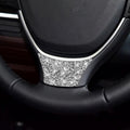 For BMW 5 Series 528 525li F10 F18 2011-2017 Car Steering Wheel A Diamond Decorative Sticker, Left and Right Drive, Steering Wheel A