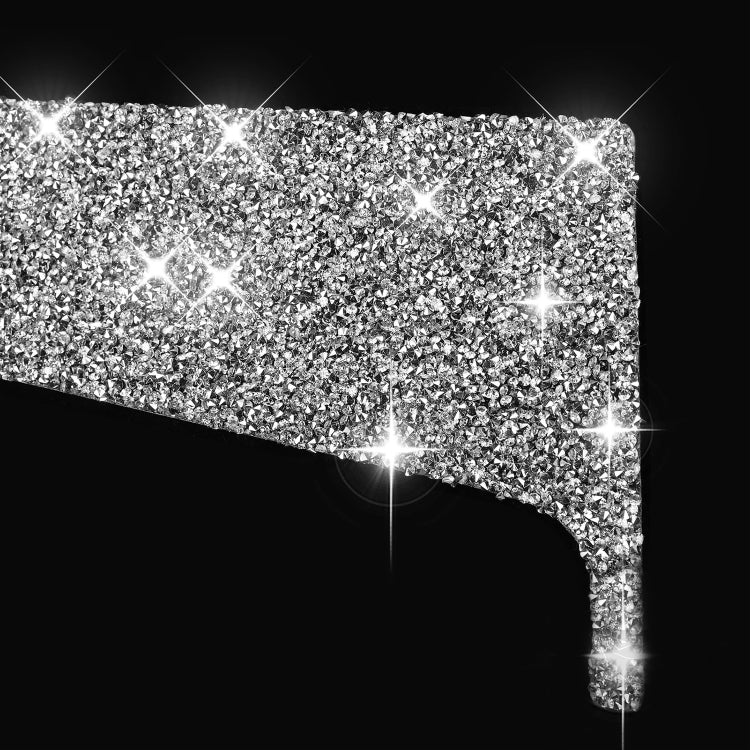 Car Front Door Panel Diamond Decoration Sticker, Left and Right Drive, Front Door Panel