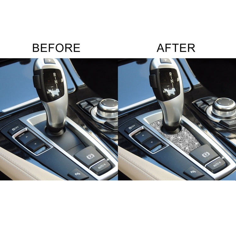 For BMW 5 Series GT X3 X4 2009-2016 Car Gear Handle Below Diamond Decorative Sticker, Left-hand Drive, Gear Handle Below, Left-hand Drive