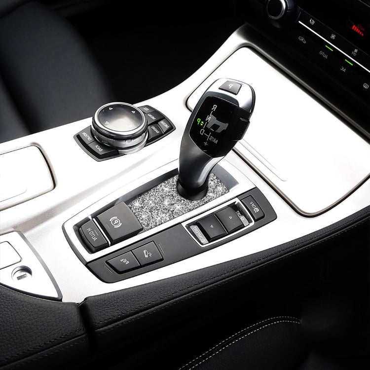 For BMW 5 Series GT X3 X4 2009-2016 Car Gear Handle Below Diamond Decorative Sticker, Right-hand Drive, Gear Handle Below, Right-hand Drive