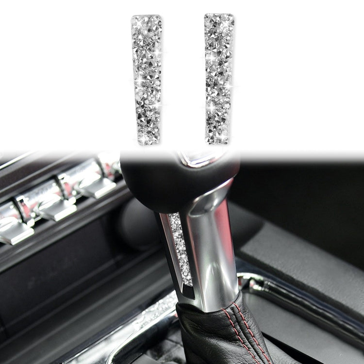 Car Gear Handle Side Diamond Decoration Sticker, Left and Right Drive, Gear Handle Side