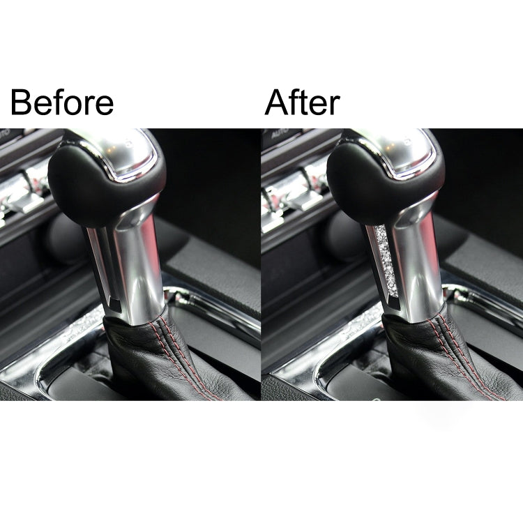 Car Gear Handle Side Diamond Decoration Sticker, Left and Right Drive, Gear Handle Side