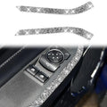 Car Window Lift Side Diamond Decoration Sticker, Left and Right Drive, Window Lift Side