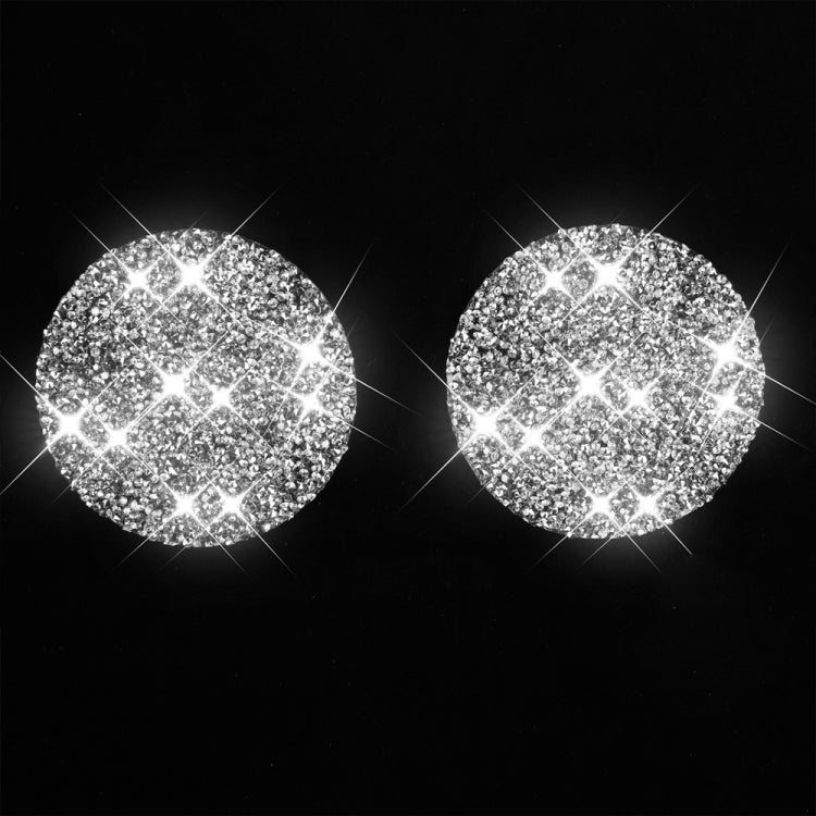 Car Water Cup Holder Base Diamond Decoration Sticker, Left and Right Drive, Water Cup Holder Base