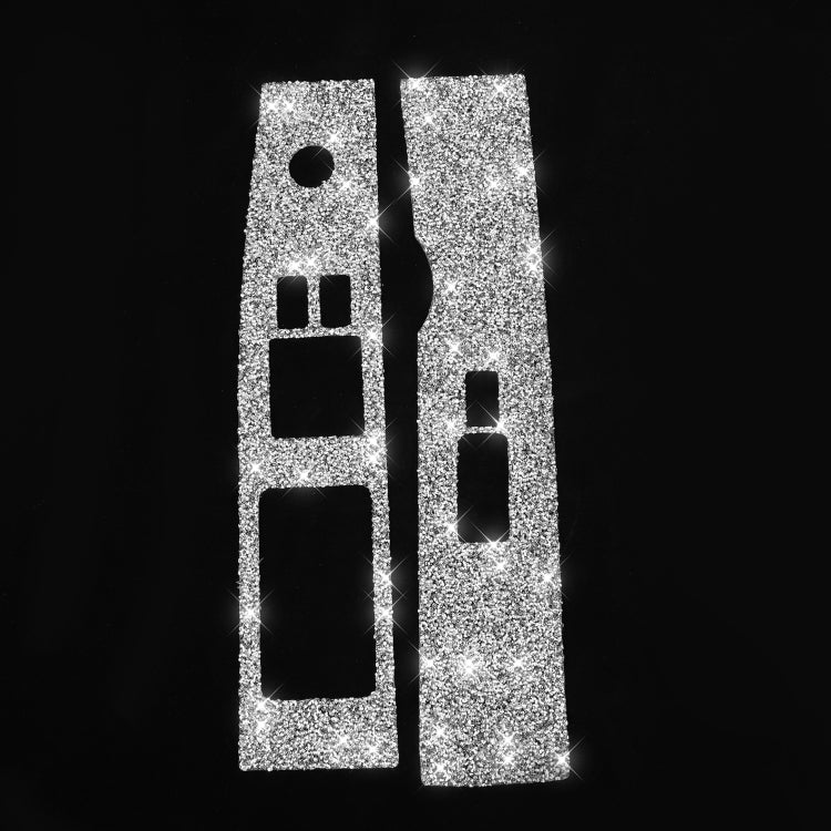 For Nissan 350Z 2003-2009 2pcs Car Glass Lift Diamond Decorative Sticker, Left Drive, Car Glass Lift, Left Drive
