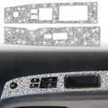 For Nissan 350Z 2003-2009 2pcs Car Glass Lift Diamond Decorative Sticker, Right Drive, Car Glass Lift, Right Drive