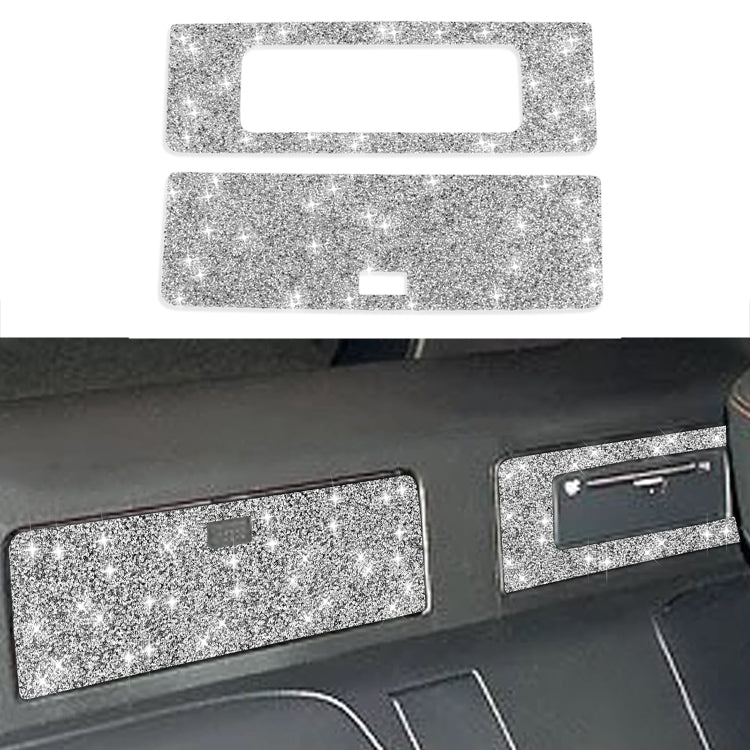 For Nissan 350Z 2003-2009 Car DVD Storage Box Diamond Decorative Sticker,Left and Right Drive Universal, Car DVD Storage Box