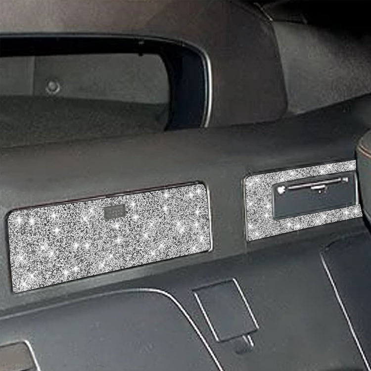 For Nissan 350Z 2003-2009 Car DVD Storage Box Diamond Decorative Sticker,Left and Right Drive Universal, Car DVD Storage Box