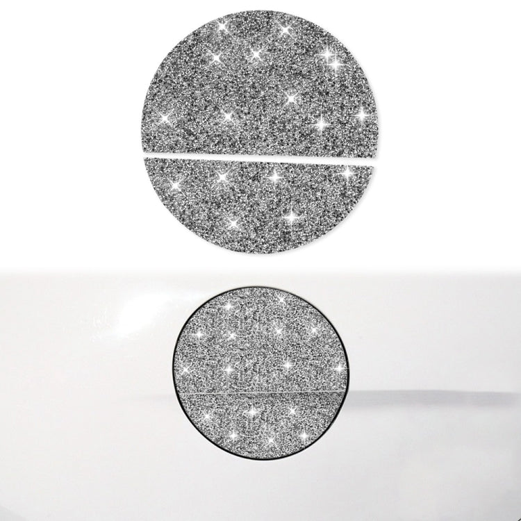 Car Fuel Tank Cap Diamond Decoration Sticker, Left and Right Drive, Fuel Tank Cap