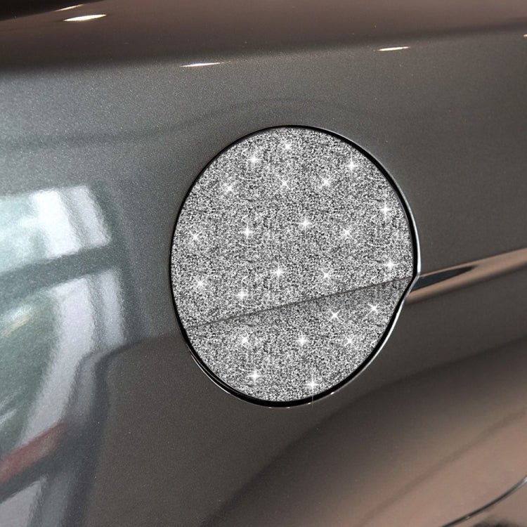 Car Fuel Tank Cap Diamond Decoration Sticker, Left and Right Drive, Fuel Tank Cap