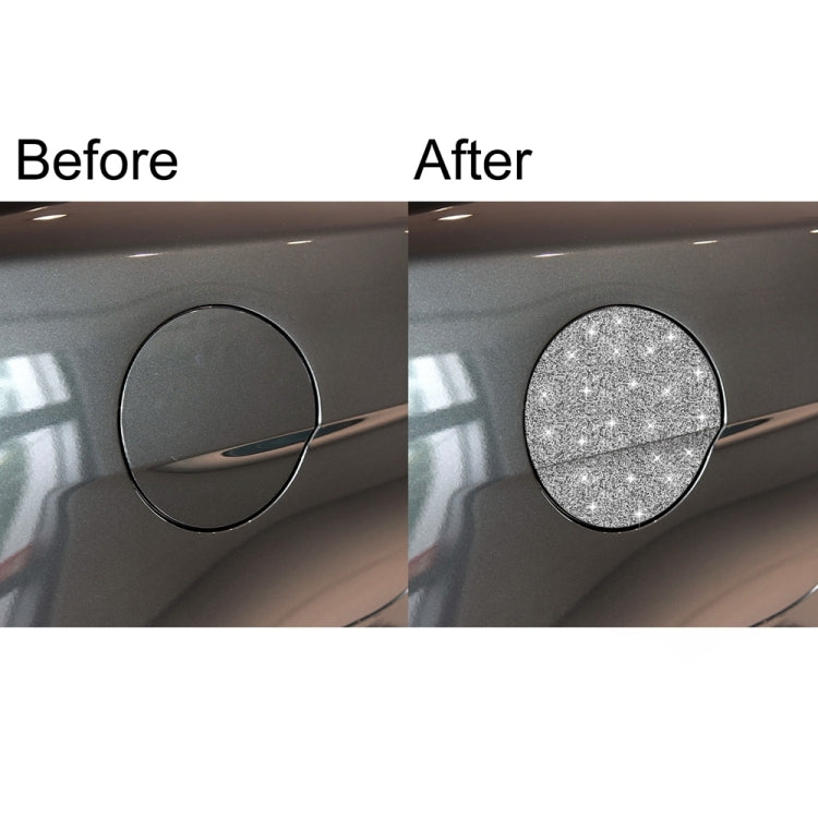 Car Fuel Tank Cap Diamond Decoration Sticker, Left and Right Drive, Fuel Tank Cap