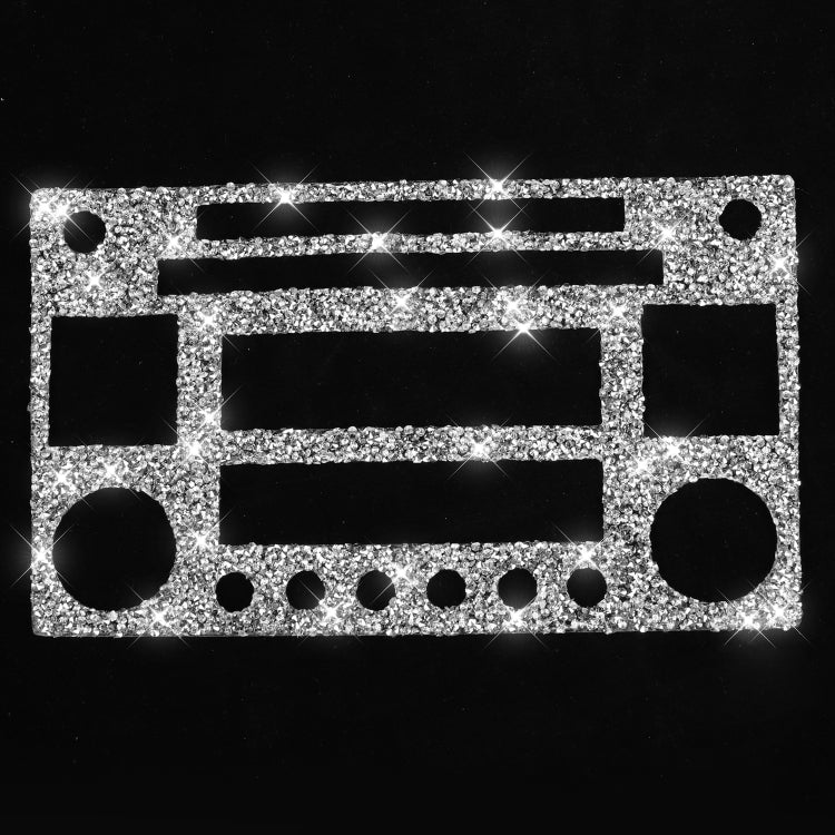 For Nissan 350Z 2003-2009 Car CD Radio Play Panel Diamond Decorative Sticker,Left and Right Drive Universal, Car CD Radio Play Panel