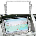For Nissan 350Z 2003-2009 Car Navigation Frame Diamond Decorative Sticker,Left and Right Drive Universal, Navigation Frame