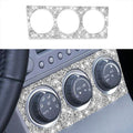 For Nissan 350Z 2003-2009 Car Air Conditioning Adjustment Diamond Decorative Sticker,Left and Right Drive Universal, Car Air Conditioning Adjustment