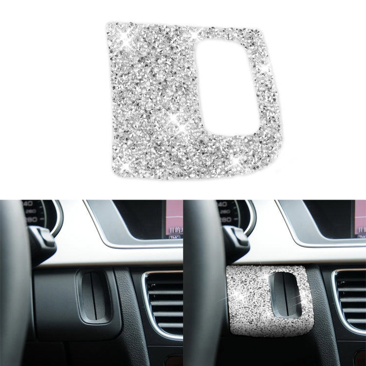 Car Keyhole Diamond Decoration Sticker, Left Drive, Keyhole