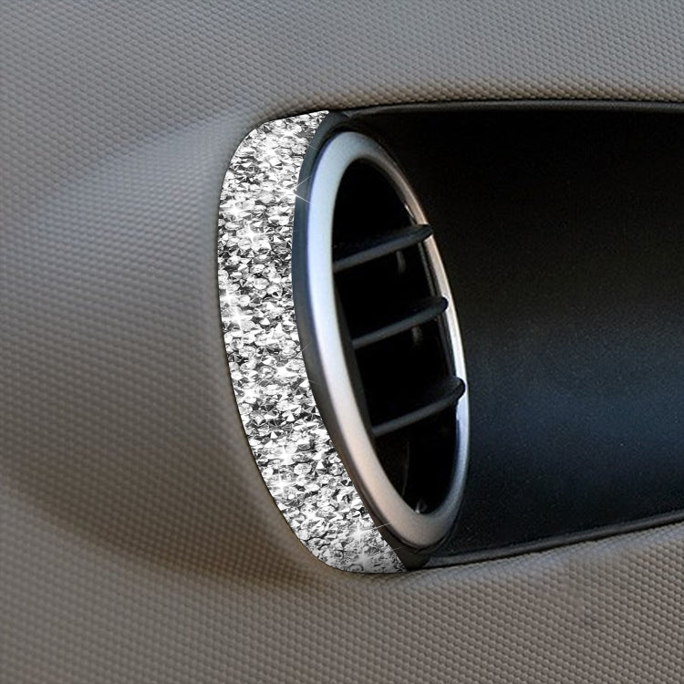For Nissan 350Z 2003-2009 2pcs Car Air Outlet Diamond Decorative Sticker,Left and Right Drive Universal, Car Air Outlet