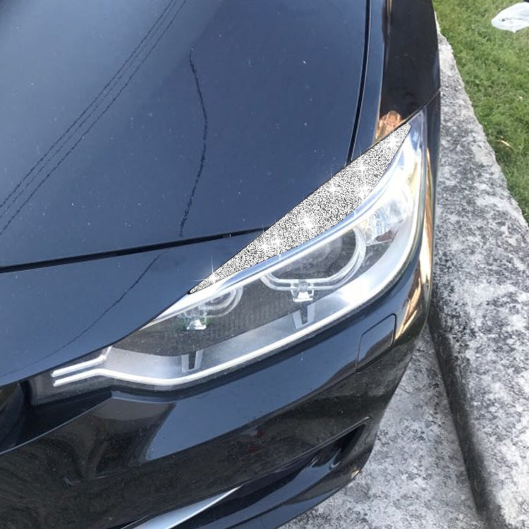 Car Lamp Eyebrow Diamond Decoration Sticker, Left and Right Drive, For BMW Series 3 G20 G28 2019-2020