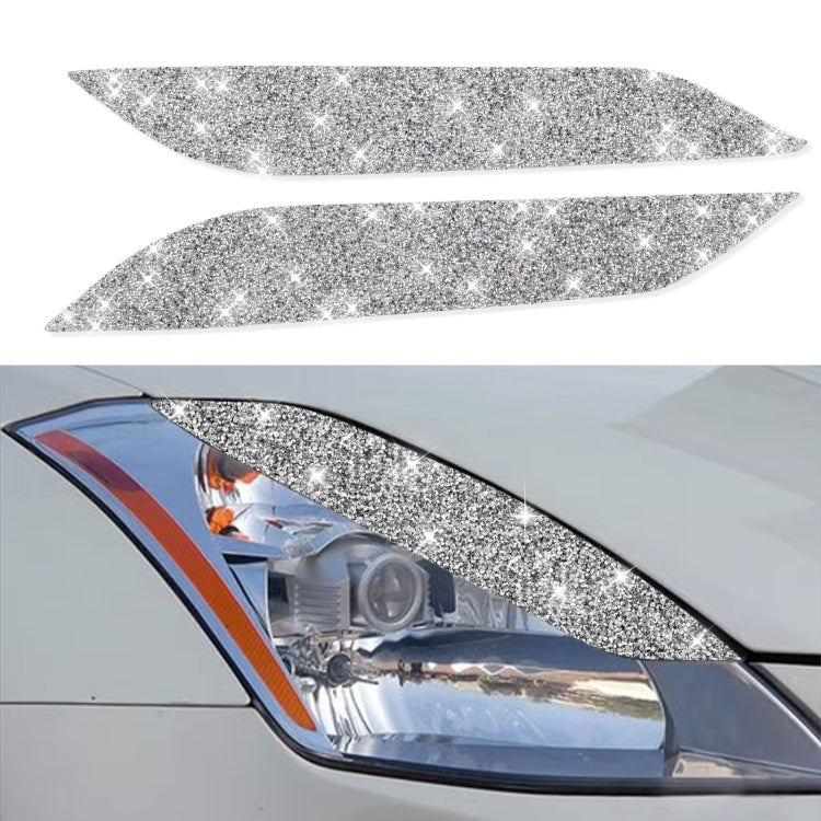 Car Lamp Eyebrow Diamond Decoration Sticker, Left and Right Drive, Lamp Eyebrow