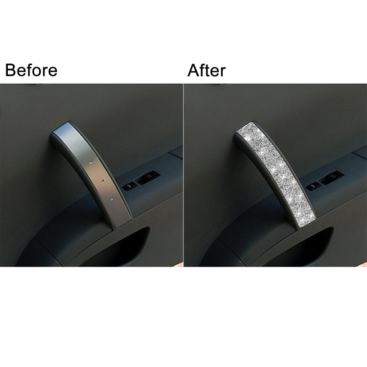 For Nissan 350Z 2003-2009 Car Passenger Side Door Handle Diamond Decorative Sticker, Left Drive, Car Passenger Side Door Handle, Left Drive