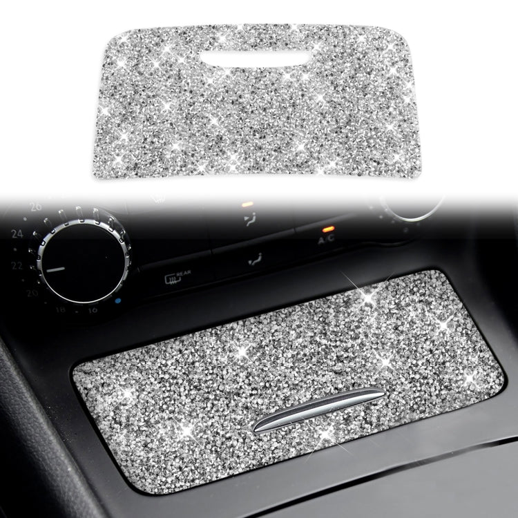 Car Central Control Storage Box Panel Diamond Decoration Sticker, Left and Right Drive, Central Control Storage Box Panel
