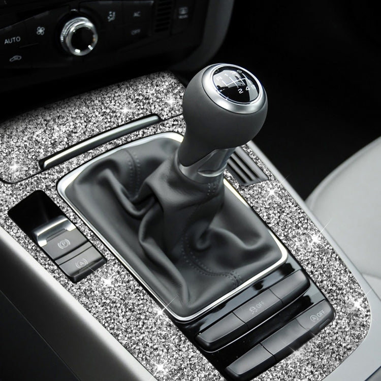 Car Gear Panel A Diamond Decoration Sticker, Left and Right Drive, Gear Panel A