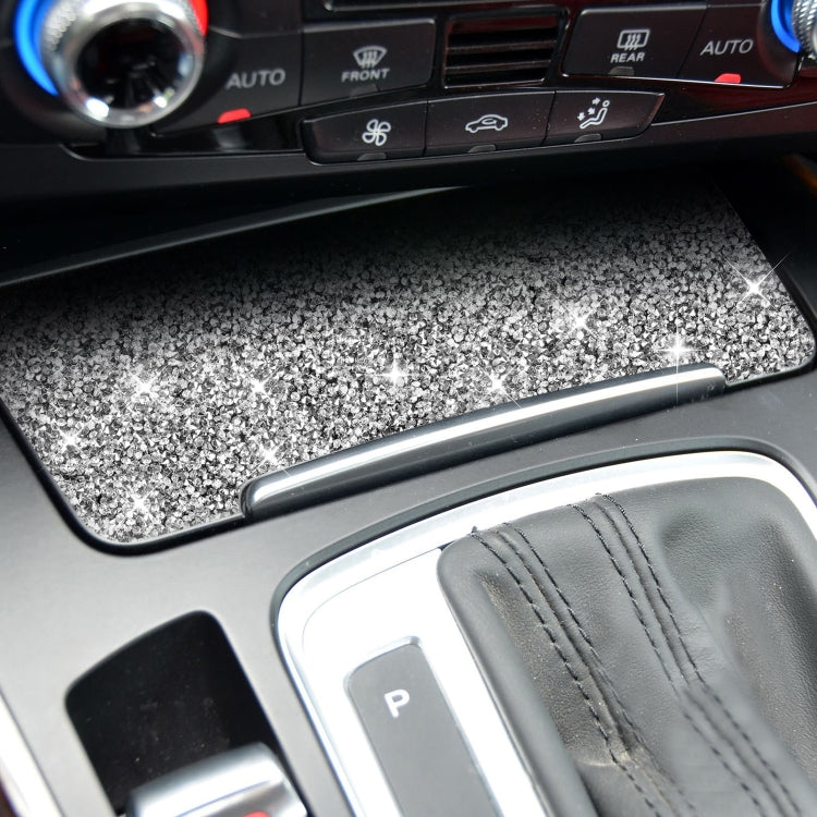 Car Storage Cigarette Lighter Panel Diamond Decoration Sticker, Left and Right Drive, Storage Cigarette Lighter Panel