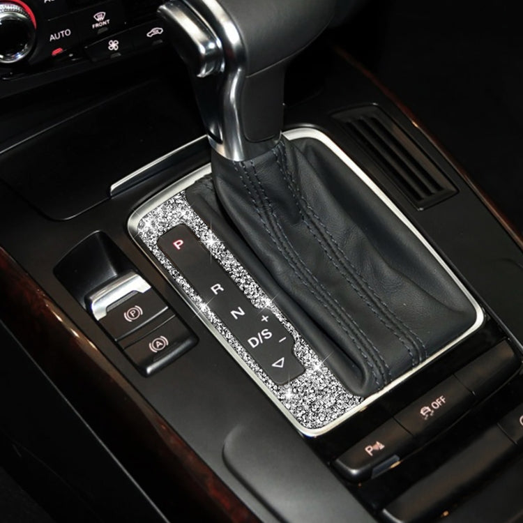 For Audi A4 / A5 / Q5 Car Gear Panel Diamond Decoration Sticker, Gear Panel Left Drive, Gear Panel Right Drive