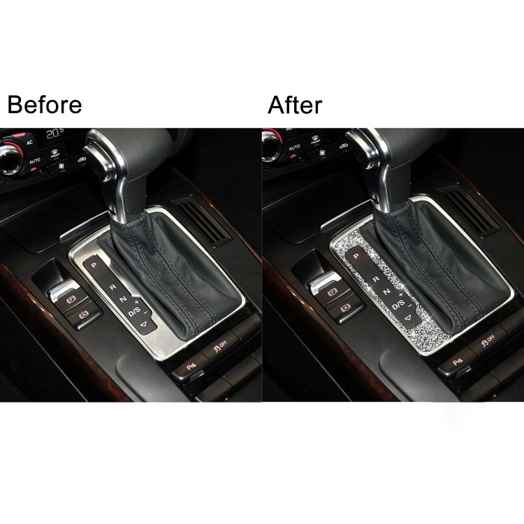 For Audi A4 / A5 / Q5 Car Gear Panel Diamond Decoration Sticker, Gear Panel Left Drive, Gear Panel Right Drive