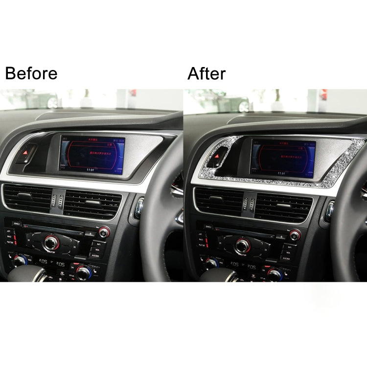 For Audi A4 / A5 / Q5 Car Navigation Outer Frame Diamond Decoration Sticker, Navigation Outer Frame Right Drive, Navigation Outer Frame Left Drive