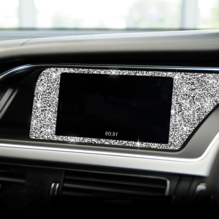 For Audi A4 / A5 / Q5 Car Navigation Inner Frame Diamond Decoration Sticker, Navigation Inner Frame Right Drive, Navigation Inner Frame Left Drive