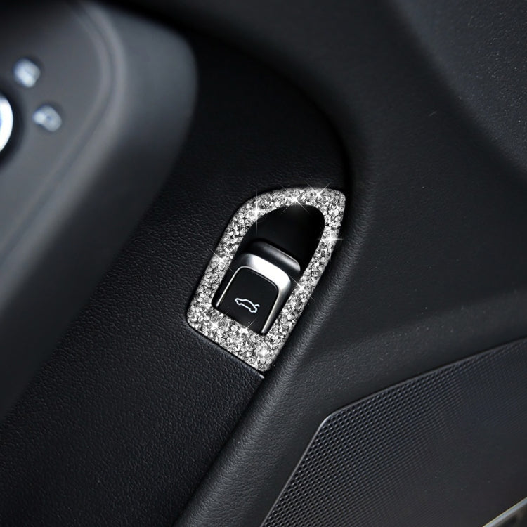 Car Trunk Switch Diamond Decoration Sticker, Left Drive, Trunk Switch